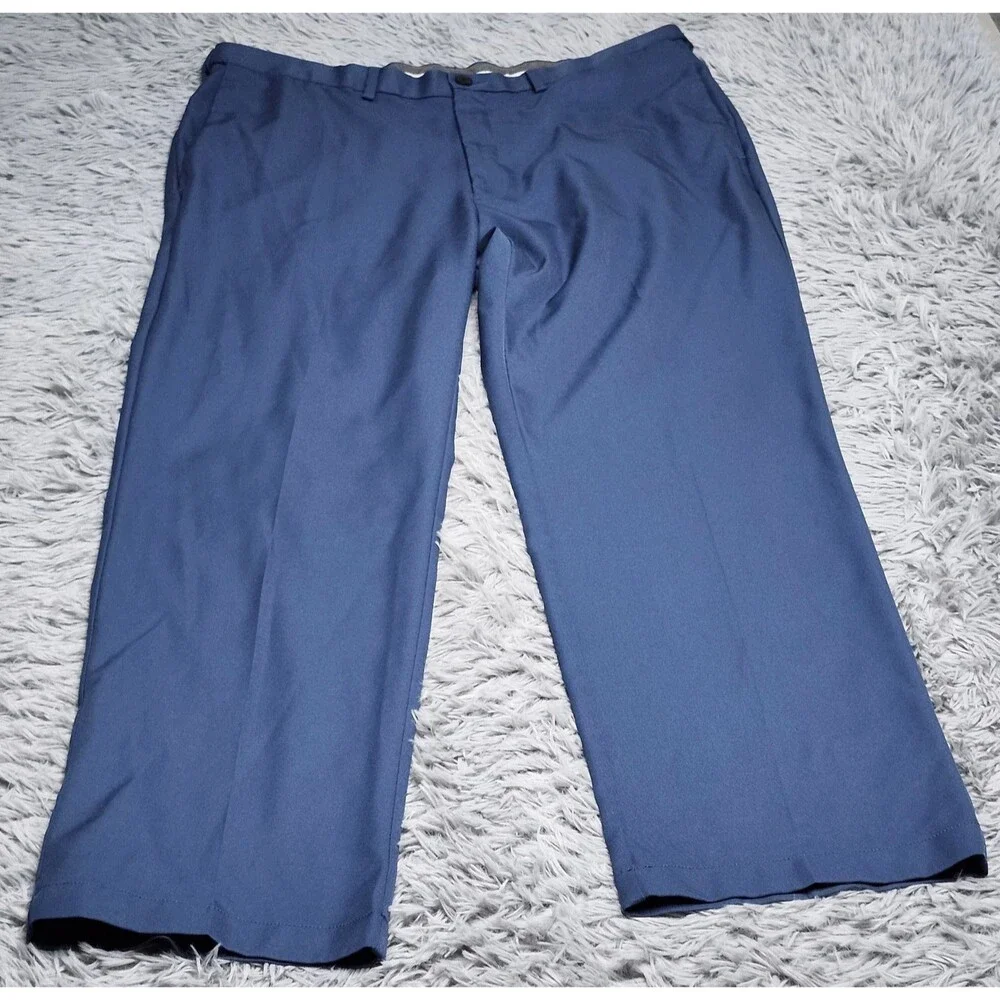 Haggar Golf Pants Mens 40x30 Cool 18 Pro Classic Fit Dress Workwear Polyester